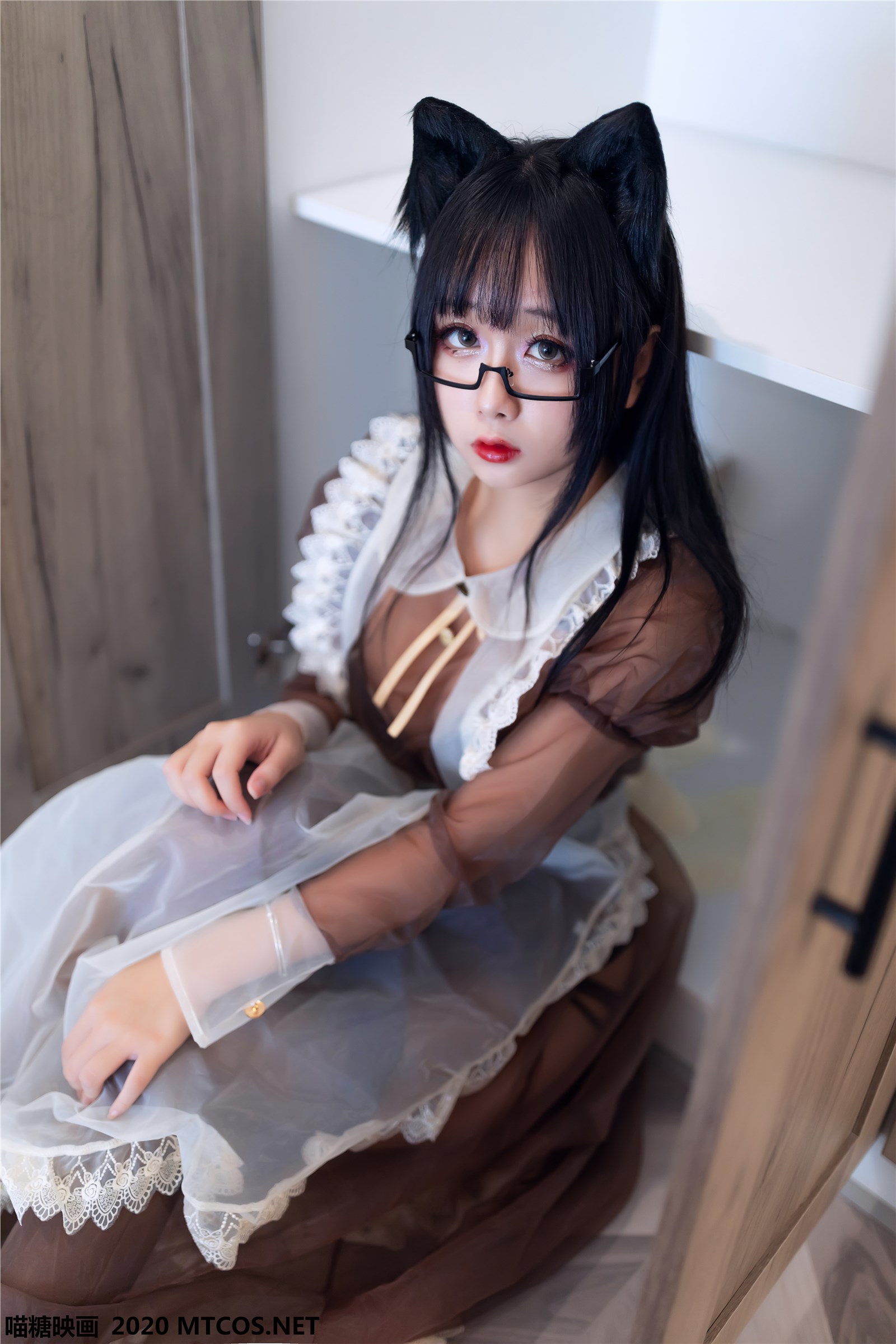 Meow sugar image vol.125 brown transparent maid(37)